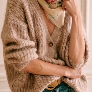 Sézane Beige Achille Jumper (XS)